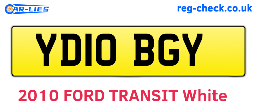 YD10BGY are the vehicle registration plates.