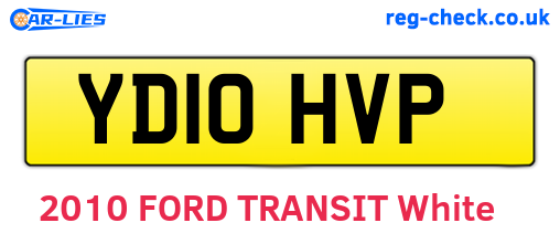YD10HVP are the vehicle registration plates.
