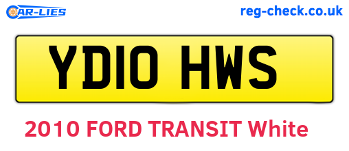 YD10HWS are the vehicle registration plates.