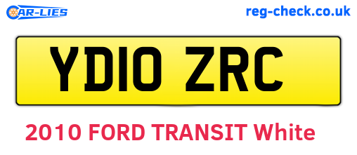 YD10ZRC are the vehicle registration plates.