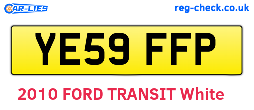 YE59FFP are the vehicle registration plates.