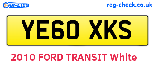 YE60XKS are the vehicle registration plates.
