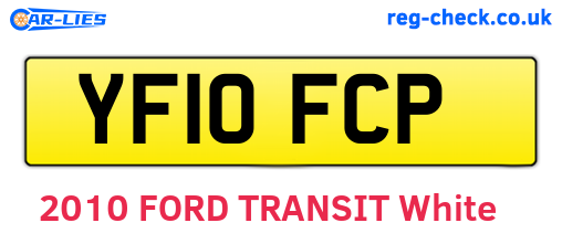 YF10FCP are the vehicle registration plates.