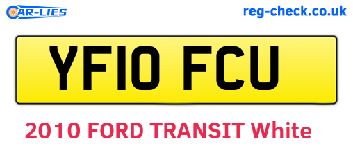 YF10FCU are the vehicle registration plates.