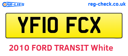 YF10FCX are the vehicle registration plates.
