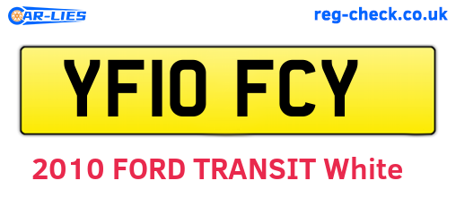 YF10FCY are the vehicle registration plates.