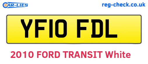YF10FDL are the vehicle registration plates.