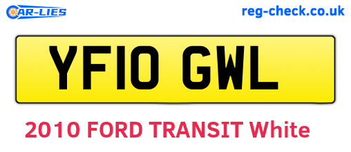 YF10GWL are the vehicle registration plates.