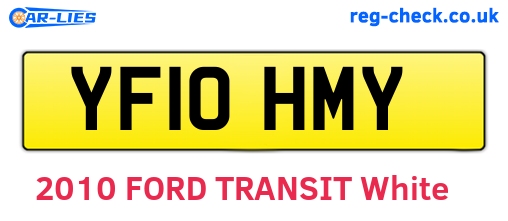 YF10HMY are the vehicle registration plates.