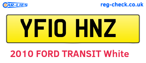 YF10HNZ are the vehicle registration plates.