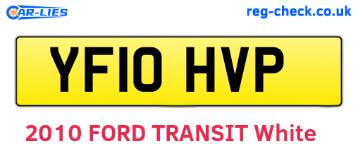 YF10HVP are the vehicle registration plates.