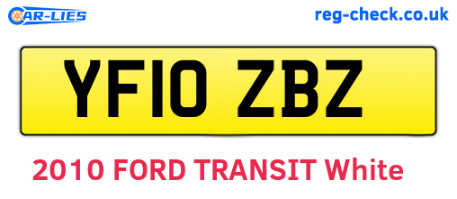 YF10ZBZ are the vehicle registration plates.