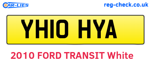 YH10HYA are the vehicle registration plates.
