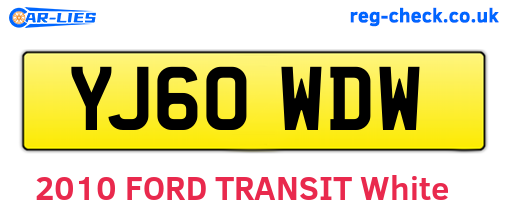 YJ60WDW are the vehicle registration plates.