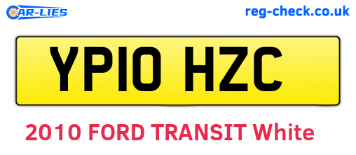 YP10HZC are the vehicle registration plates.