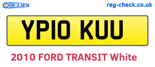 YP10KUU are the vehicle registration plates.