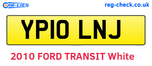 YP10LNJ are the vehicle registration plates.