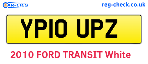YP10UPZ are the vehicle registration plates.