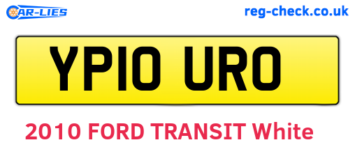YP10URO are the vehicle registration plates.