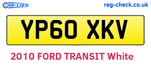 YP60XKV are the vehicle registration plates.