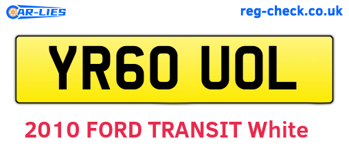 YR60UOL are the vehicle registration plates.
