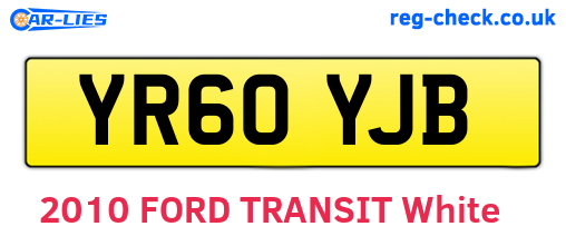 YR60YJB are the vehicle registration plates.