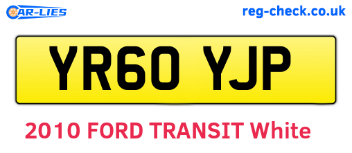 YR60YJP are the vehicle registration plates.