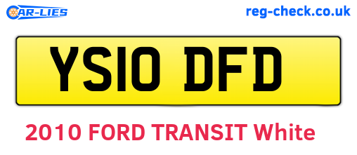 YS10DFD are the vehicle registration plates.
