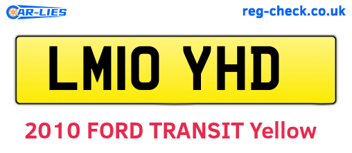 LM10YHD are the vehicle registration plates.