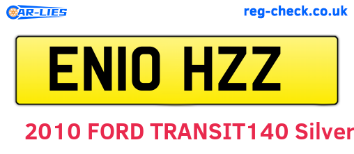 EN10HZZ are the vehicle registration plates.