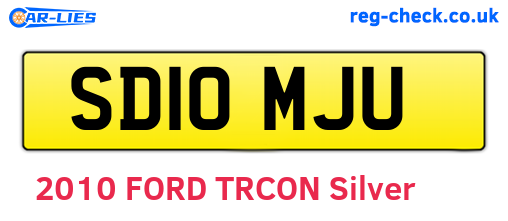 SD10MJU are the vehicle registration plates.