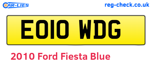 2010 Ford Fiesta zetec 68 tdci Blue (EO10WDG)