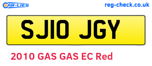 SJ10JGY are the vehicle registration plates.