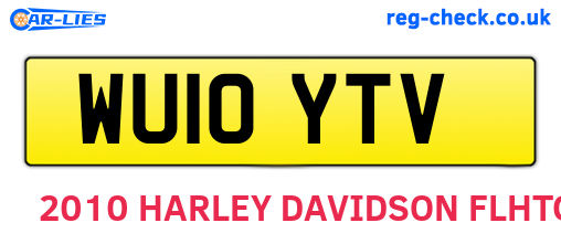 WU10YTV are the vehicle registration plates.