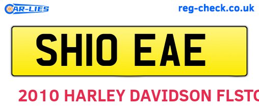 SH10EAE are the vehicle registration plates.
