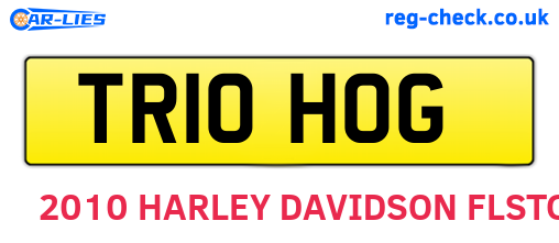 TR10HOG are the vehicle registration plates.