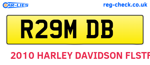 R29MDB are the vehicle registration plates.