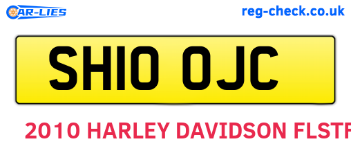 SH10OJC are the vehicle registration plates.