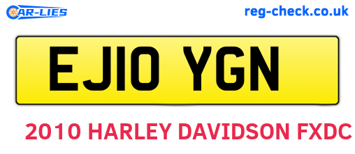 EJ10YGN are the vehicle registration plates.