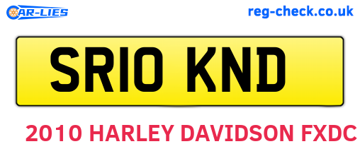 SR10KND are the vehicle registration plates.