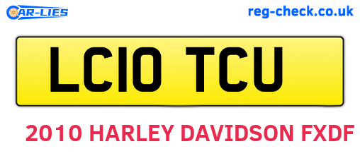 LC10TCU are the vehicle registration plates.