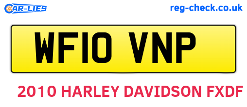 WF10VNP are the vehicle registration plates.