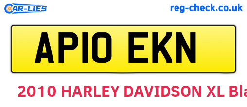 AP10EKN are the vehicle registration plates.