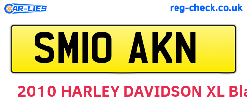 SM10AKN are the vehicle registration plates.