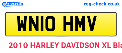 WN10HMV are the vehicle registration plates.