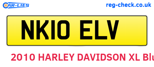 NK10ELV are the vehicle registration plates.