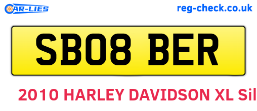 SB08BER are the vehicle registration plates.
