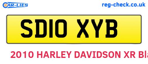 SD10XYB are the vehicle registration plates.