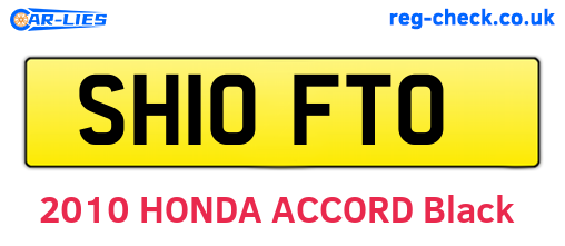 SH10FTO are the vehicle registration plates.