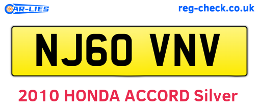 NJ60VNV are the vehicle registration plates.